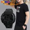SKMEI 남성 스포츠 시계 다기능 카운트 다운 크로노 패션 시계 방수 디지털 손목 시계 Relogio Masculino Q0524