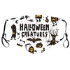 2021 Klassieke Halloween Katoenen Masker Volwassen Stofdicht Wasbare Cartoon Drukmaskers PM2.5