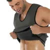 Erkekler Vücut Shapers Erkekler Erkekler Siyah Neopren Yelek Zayıflama Bel Fitness Kilo Kaybı Shapwear Üstleri Ter Gömlekler Artı Boyut M-4XL