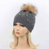 wholale dign pom beanie knit donne beani cappello inverno cashmere 100% cappello lana pile toque lavorato a maglia personalizzato