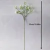 Decorative Flowers & Wreaths 50cm Babies Breath Plastic Artificial PU Latex Gypsophila Fake DIY Bouquets For Wedding Home Arrangement Decor