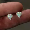 blå opal studs