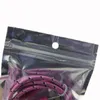 12 * 7.5 / 13 * 8.5 / 15 * 10.5CM Антистатический клапан Застегивает пластиковую розничную упаковку Упаковка Упаковка Zip Zipper Zipzipper Bag Retail Package для кабеля AUX