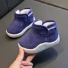 Inverno bambino bambino stivali da neve ragazze ragazzi caldi peluche cartone animato all'aperto bambino morbido fondo antiscivolo per bambini scarpe cotone 211022