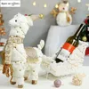 Retrattile Xmas Renna Doll decorazione natalizia Navidad Figurine Year Elk Toys Kid Xmas Gift Ornamenti per l'albero di Natale 211012