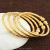 Adixyn New Dubai Gold Baby Bangle Biżuteria dla chłopców Girls18k Gold Color Ethiopian Dzieci Bangles Bransoletka Biżuteria Q0719