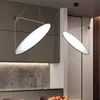 Projeto Nórdico Minimalista Rodada LED Lâmpada Pendurada Lâmpada Luz Moderna Luminária Arte Decoração Escada Sala de Livro / Sala de Jantar Bar Quarto