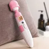 Japan kvinnliga sexleksaker Big Magic Wand Massager Vibrator G Spot Clitoris Stimulator Laddar Sexleksaker för Kvinnor Kraftfulla Vibratorp0804