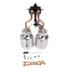 Professional Spray Guns Paint Chrome Double Nozzle Head Gun With Tank Pot Can For Chroming