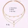 Hot Boho Jewelry Multi Layer Beads Choker Necklaces for Women Sexy Moon Fashion Pendant Vintage Collier choker Necklace Gifts Y220218