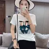 Wwenn Fashion Tシャツの女性トップス夏のカワイイ韓国の服女性Tシャツ綿白いy2kティーシャツ半袖210507