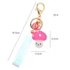 10pieces / lot New Fashion Animation Game Keychain Cute Mushroom Nyckelkedja Delikatesshart Telefon Hängande Väska Trinket KeyRing Gift