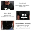 Men's T-Shirts Tshirts Men Smile Print Cute Shirt Harajaku Mens Clothing Summer Streetwear Casual Loose T Shirts Short Sleeve Tops