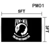 3 x5 FT POW MIA 플래그 생생한 색상 및 페이드 증거 - 캔버스 헤더 배너 플래그 당신은 잊혀지지 않습니다. 잊혀지지 않은 죄수 죄수 깃발 Polyester와 황동 그로밋 야외 HH21-288