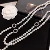 fashion long pearl beaded necklace sweater chain beaded necklaces with stone wedding gift270x6701972