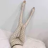 OJBK 섹시한 Fishnet Pantyhose 메쉬 스타킹 투명 슬림 파티 클럽 그물 구멍 검은 스타킹 Stocking Small / Middle / Big Mesh Y1130