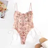 NXY sexy setWomen Teddy lingerie Sexy Underwear Erotic Corset Lace Mesh Sleepwear Nightwear Embroidered strap sexy pajamas 1127