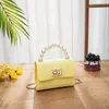 Женщины Mini Jelly Bag 2021 Симпатичные кожаные кошельки и сумки Дамы Party Peart Pearl Bags Tote Girls Coint