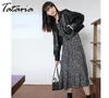 Women Spring Dresses V Neck With Long Sleeves Flower Floral Print Black Velvet Womans Casual Dress Korean 210514