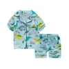 SAILEROAD Cartoon Animals Pajamas For Boys Dinosaurs Pyjamas For Kids Pijama Infantil Boys Sleepwear Child Home Wear Clothes Set 210908