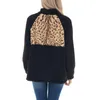 Damenjacken Damen Lässige Mode Leopardenmuster Spleißen Plüschjacke Laus Top Mäntel Sweatshirt Anime Hoodies