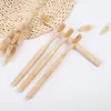 Bamboo Toothbrush Disposable Toothbrushes with Kraft Box Packing for Home or Hotel