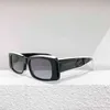 2021 lunettes de soleil rectangulaires pour femmes à petit cadre 9098 lunettes de haute qualité pour hommes à la mode Deux couleurs assorties noir