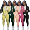 Vrouwen Plus Size Trainingspakken Twee stuk Broek Outfits Rits Lange Mouw Hoodies Trui Sweater Jogger Suit Sportkleding Herfst Winter