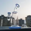 6.7 "Tubo de agua de agua azul claro de Hookah Mini cuenco de vaso de vidrio de tobacco Bong de 14 mm