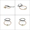 Charme Bracelets Bijoux Simple Micro Incrusté Devils Eye Bracelet Tissé Or Perles De Cuivre Réglable Main Aessories Drop Delivery 2021 Hxjx0