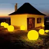 Fjärrkontroll LED Garden Ball Light Night Lights Vattentät Utomhuspool Flytande lampa Landskap Lawn Garland Decor Lamps