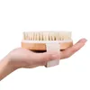 Body Brush for Wet or Dry Brushing Natural Bristles with Massage Nodes Gentle Exfoliating Improve Circulation XBJK2112