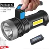 Lumen LED longue utilisation USB rechargeable 4 modes lanterne de camping projecteur étanche projecteur lampes de poche torches9079904