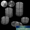 18mm 20 teile/los Transparent Kunststoff Münze Halter Münze Sammeln Box Fall Für Münzen Lagerung Schutz Boxen Container