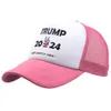 Trump 2024 Beyzbol Şapkaları ABD Başkanı Seçim Kapaklar Amerika Tutmak Büyük Maga Mesh Snapback Yaz Visor Kap Parti Şapka HH21-162
