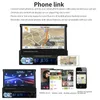 Car Audio Radio MP5 Player 9601G 1DIN Autoradio 7" HD Retractable Touch Screen Stereo SD FM USB With Rear View Camera