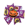 Baby Halloween Grosgrain Ribbon Arcos com clipe Girls Chind Ghost Party Pumpkin Kids Girl Girl Wheel Hair Clips Acessórios de gancho de cabelo 19038548