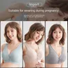 Yeebooter Pure Bomull Moderskap BRA Breathable Bras För Kvinnor Tråd Fri Feeding Bras Front Stäng Nursing Maternity Underkläder Y0925