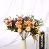 Decoratieve bloemen kransen 1 bundel kunstmatige bloem kleine kruidnagel anjers bruiloft bruids boeket home decor pografische decoratie handmad