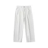 Jeans pour hommes 2022 mode pantalon à jambes larges en vrac blanc Denim taille haute grande taille Baggy Hip Hop Flare Streetwear pantalon Heat22