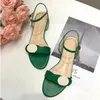 2021 designers most fashionable design womens sandals metal buckle leather flat bottom comfortable luxury atmosphere size 35-42