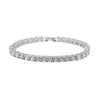 Iced out 5mm cz paved tennis chain bracelet for women men hip hop whole round cut crystal party jewelry gift