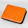 Kolorowe palenie cygaro torba Case Case Crocodile Wzór PU Leather Suche Herb Tobacco Proll Rolling Roller Papieros Pakiet Pakiet Kieszonkowy Pokrowiec DHL za darmo