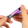 18 pcs nail clipper tesoura conjunto portátil colorido manicure pedicure