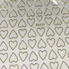 Pegatinas calcomanías de clavos de uñas corazones 3d corazones oro manicura clavos diseño adhesivo adhesivo envolturas de punta decoración