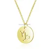 Pendant 12 Constell Coin Necklace Stainless Steel Gold Zodiac Sign Necklaces Women Fashion Jewelry Will and Sandy Libra Leo Pisces Virgo