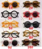 Coreano crianças cor redonda quadro sunglasses luz pc bonito rosto pequeno óculos de sol 20 pcs 10 cores