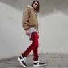 Striped المسار السراويل رجل الهيب هوب ركض السراويل للذكور النساء الشارع الشهير colorblock سستة sweatpants ضئيلة صالح بنطلون P0811