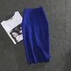 女性の鉛筆のスカートの固体高腰スリムフィット少女夏のオフィスの女性弾性女性セクシーなチューブファルダPL211 210619