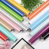 Duvar Kağıtları Parlak Boya Flaş Kendinden Üsenekli Yağlı PVC Duvar Sticker Mutfak Dolap Dolap DIY Ev Dekoratif Filmler